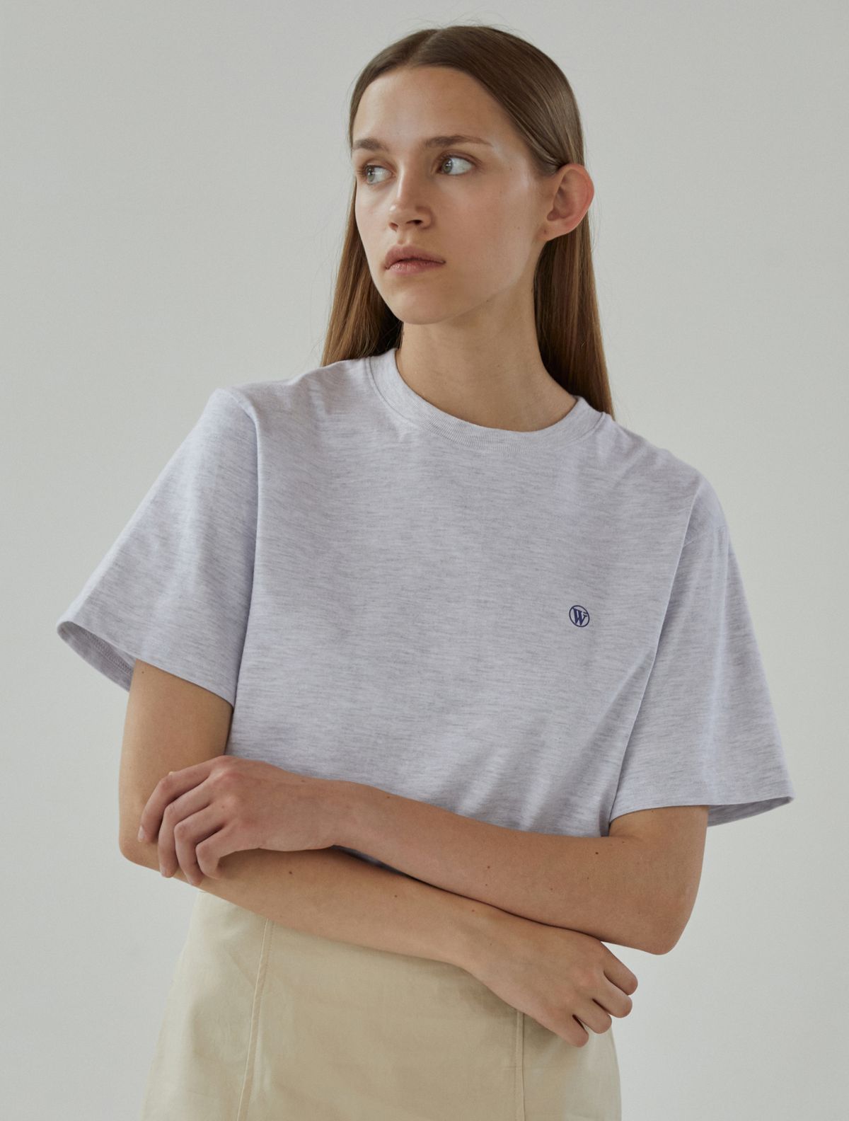 와일드웍스(WILDWORKS) Mini Symbol T-SHIRT_Melange Grey