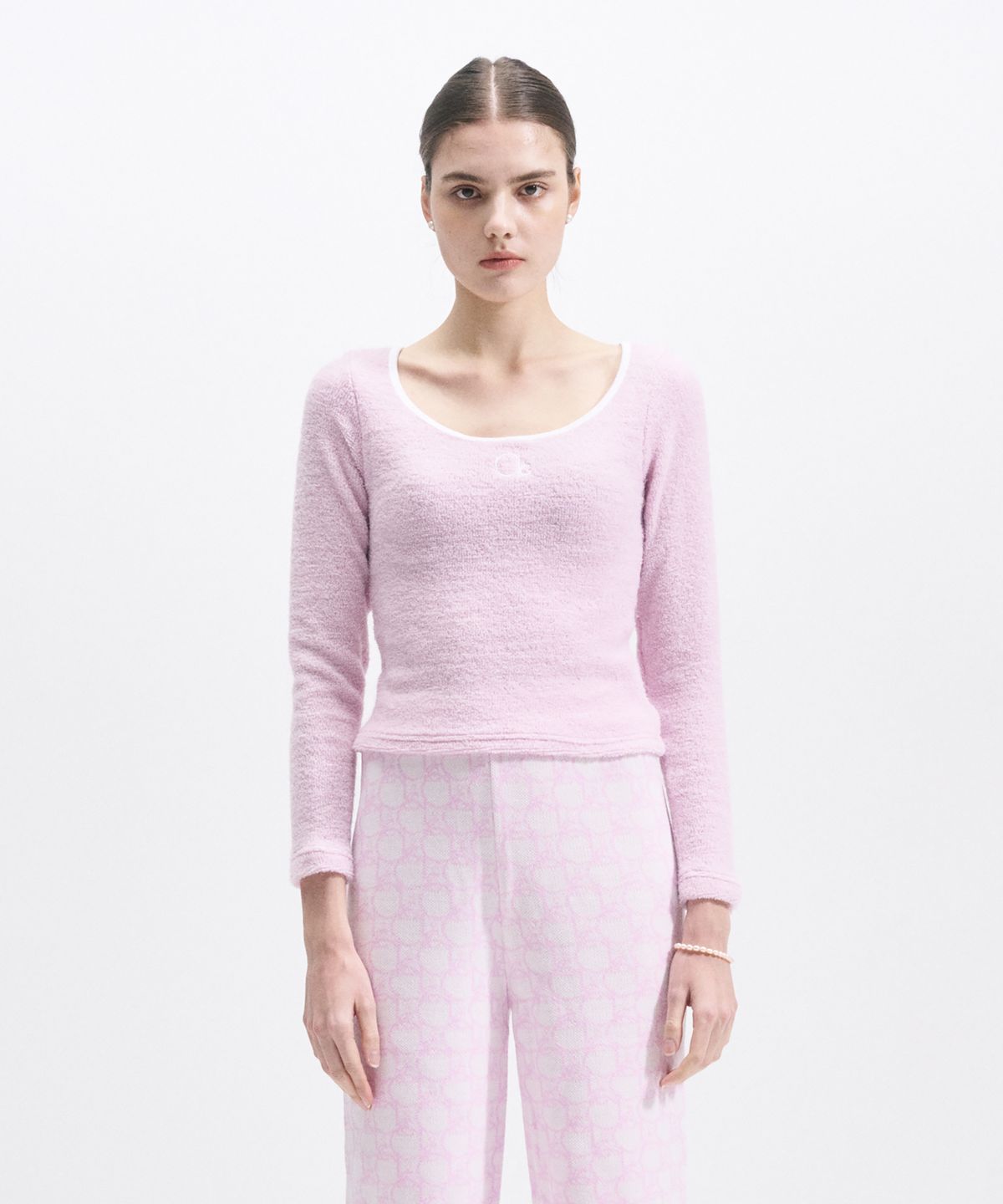 코캔클(COCANCL) FLUFFY LITTLE GIRL TOP/PINK