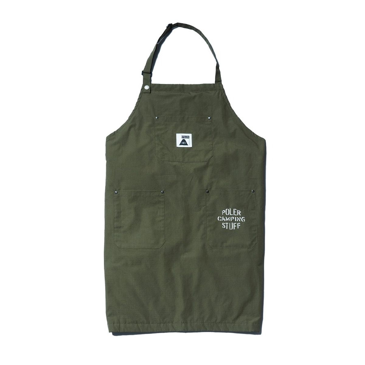 폴러스터프(POLERSTUFF) Quilt Fabric 2WAY BBQ APRON OLIVE