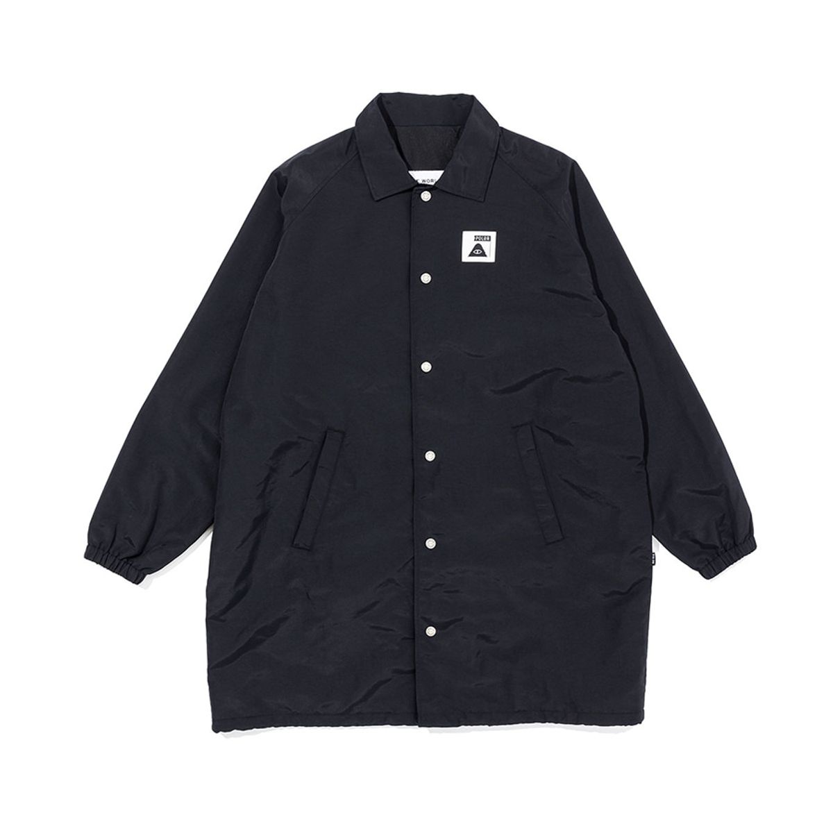 폴러스터프(POLERSTUFF) LONG COACH JACKET BLACK