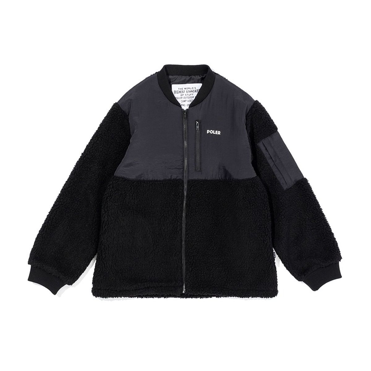 폴러스터프(POLERSTUFF) SWITCHING BOA JACKET BLACK/BLACK