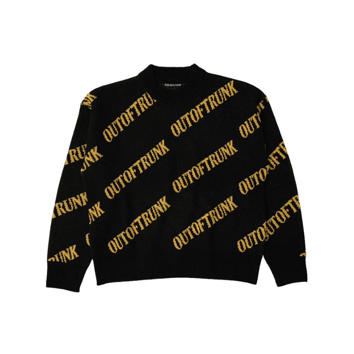 아웃 오브 트렁크(OUT OF TRUNK) OOT Logo Knit Sweater (Black)