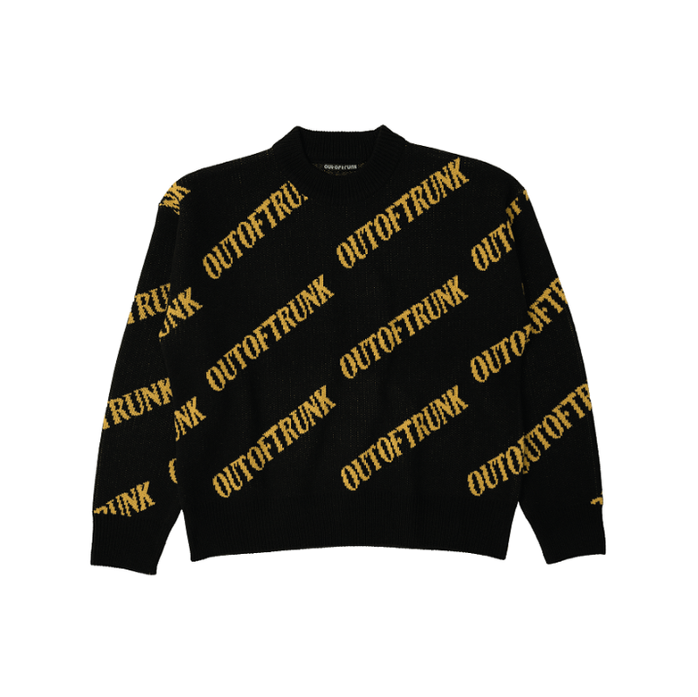 OOT Logo Knit Sweater (Black)
