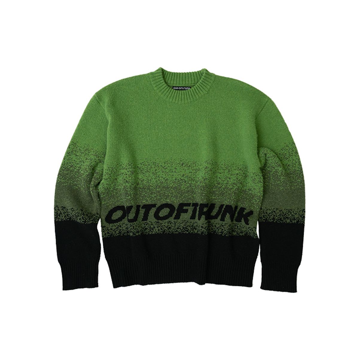 아웃 오브 트렁크(OUT OF TRUNK) Ombré Knit Sweater (Green)