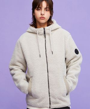 212 보아 후드 플리스 아이보리