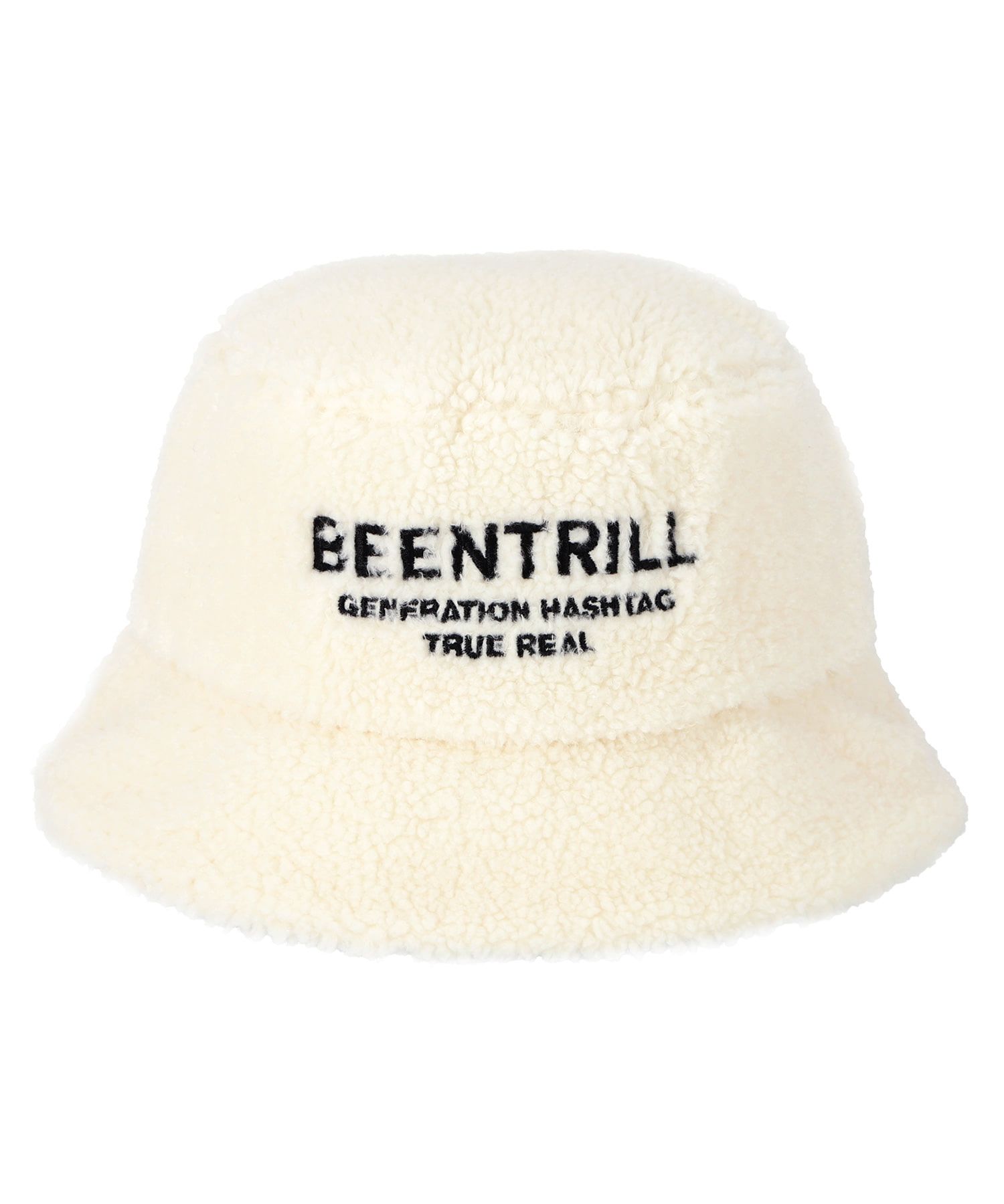 [BEENTRILL]★BOA FLEECE LETTERING BUCKET HAT MUSINSA | BEENTRILL NEWYORK Boa Fleece Lettering Bucket Hat