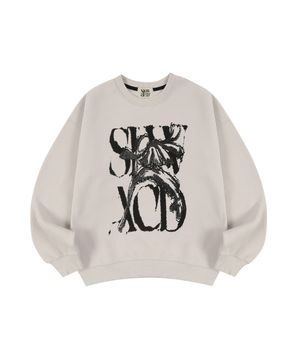 피치스킨 러스티 로고 스웨트셔츠 [웜그레이]