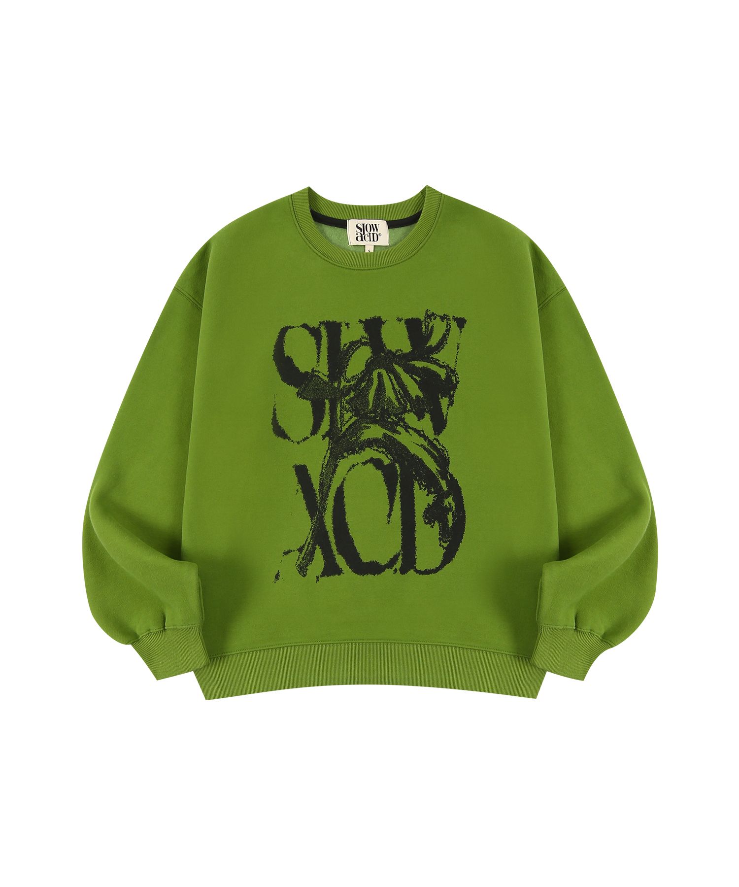 Stray Kids リノ 着用/PEACH SKIN RUSTY LOGO SWEATSHIRTS PEACH SKIN RUSTY LOGO SWEATSHIRTS [WARM GREY] - SLOWACID