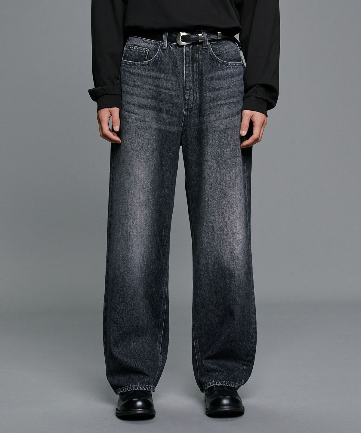 브랜디드(BRANDED) 51054 CONE BLACK MYSTIC JEANS [EXTRA WIDE STRAIGHT]