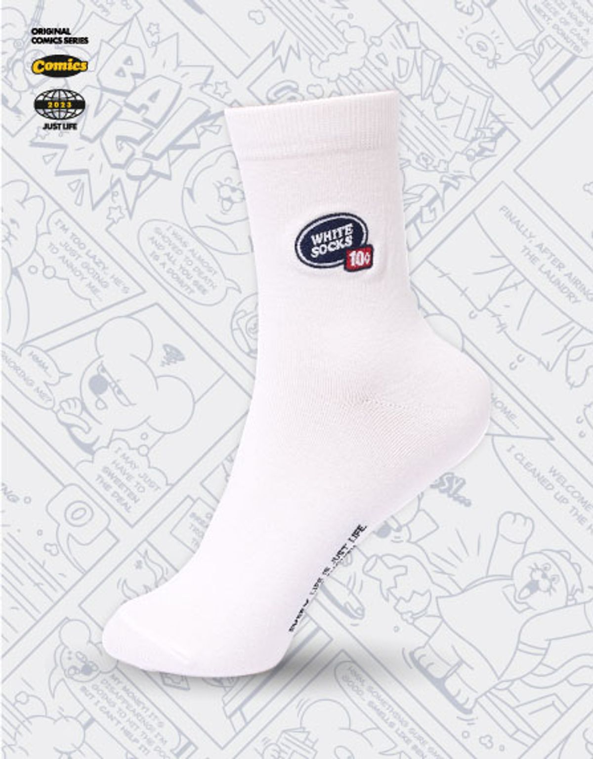 싹스오버왓에버(SOXOVERWHATEVER) White Socks 10cent