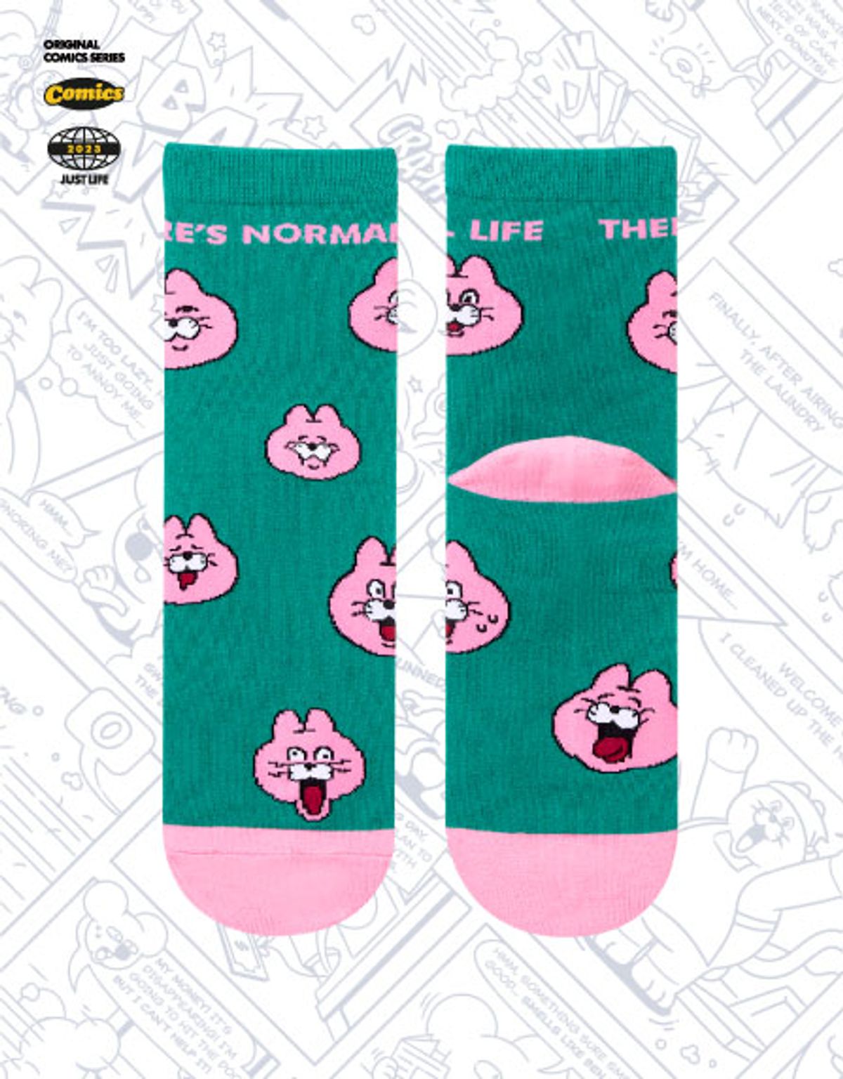 싹스오버왓에버(SOXOVERWHATEVER) PINGO Green Socks