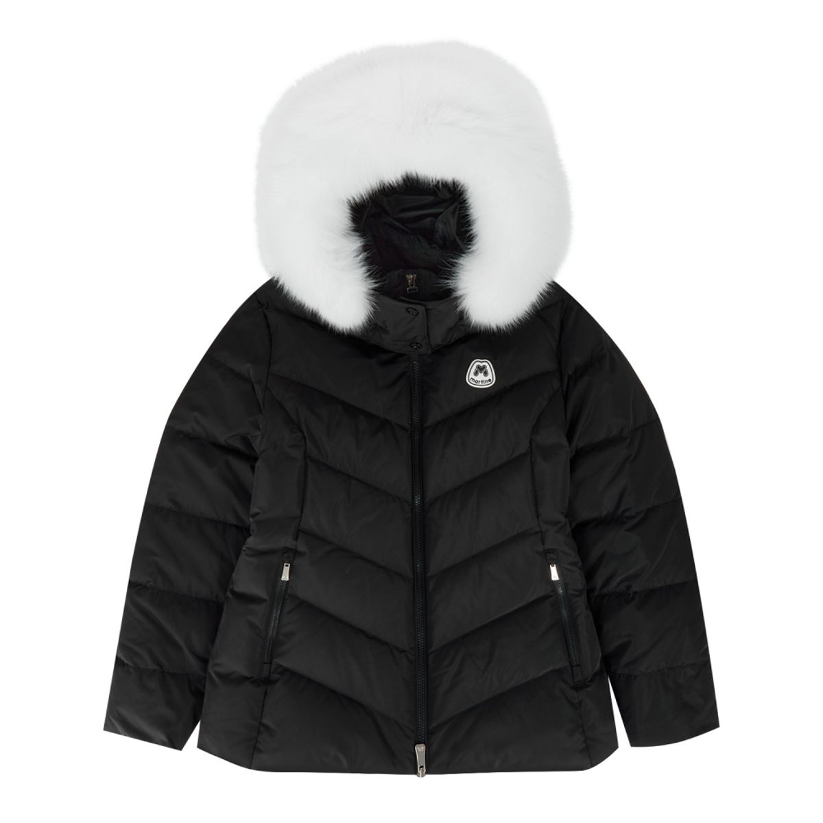마틴골프(MARTINE GOLF) Fur Hoody Down Jumper_Black