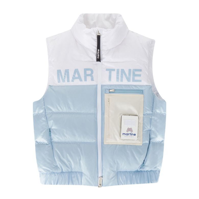 Color Block Down Vest_Blue