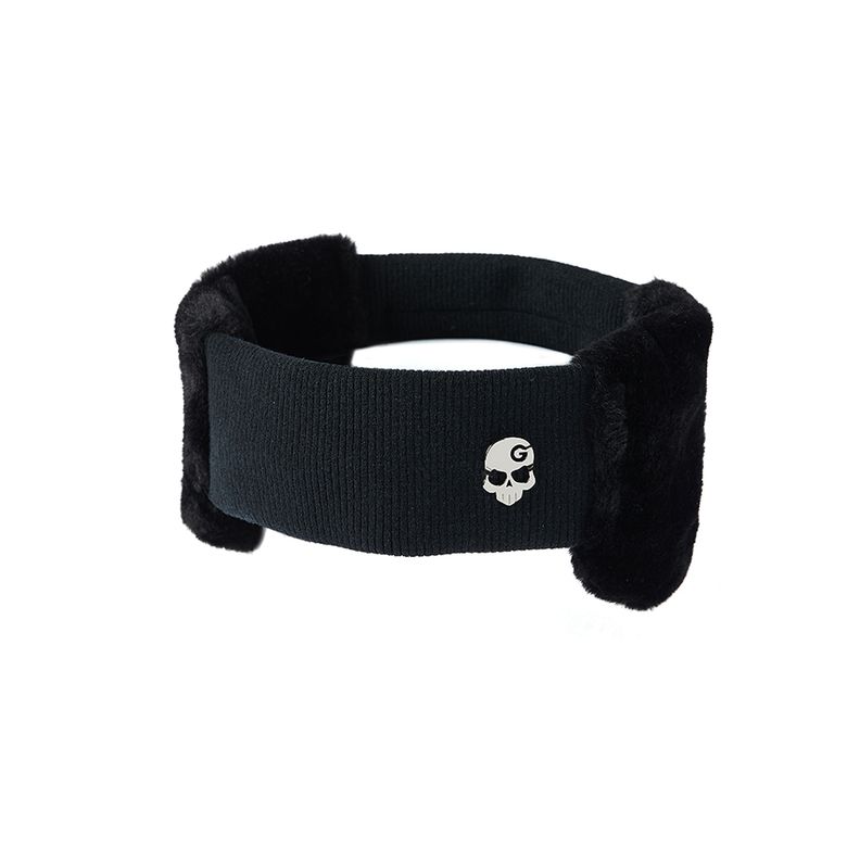 KNIT EAR BAND BLACK MC22BD-146