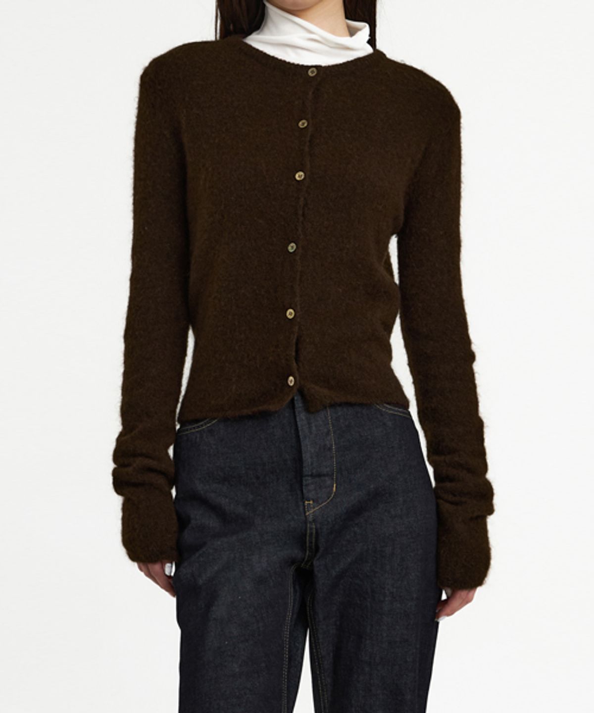 유스(YOUTH) Mohair-Blend Cardigan