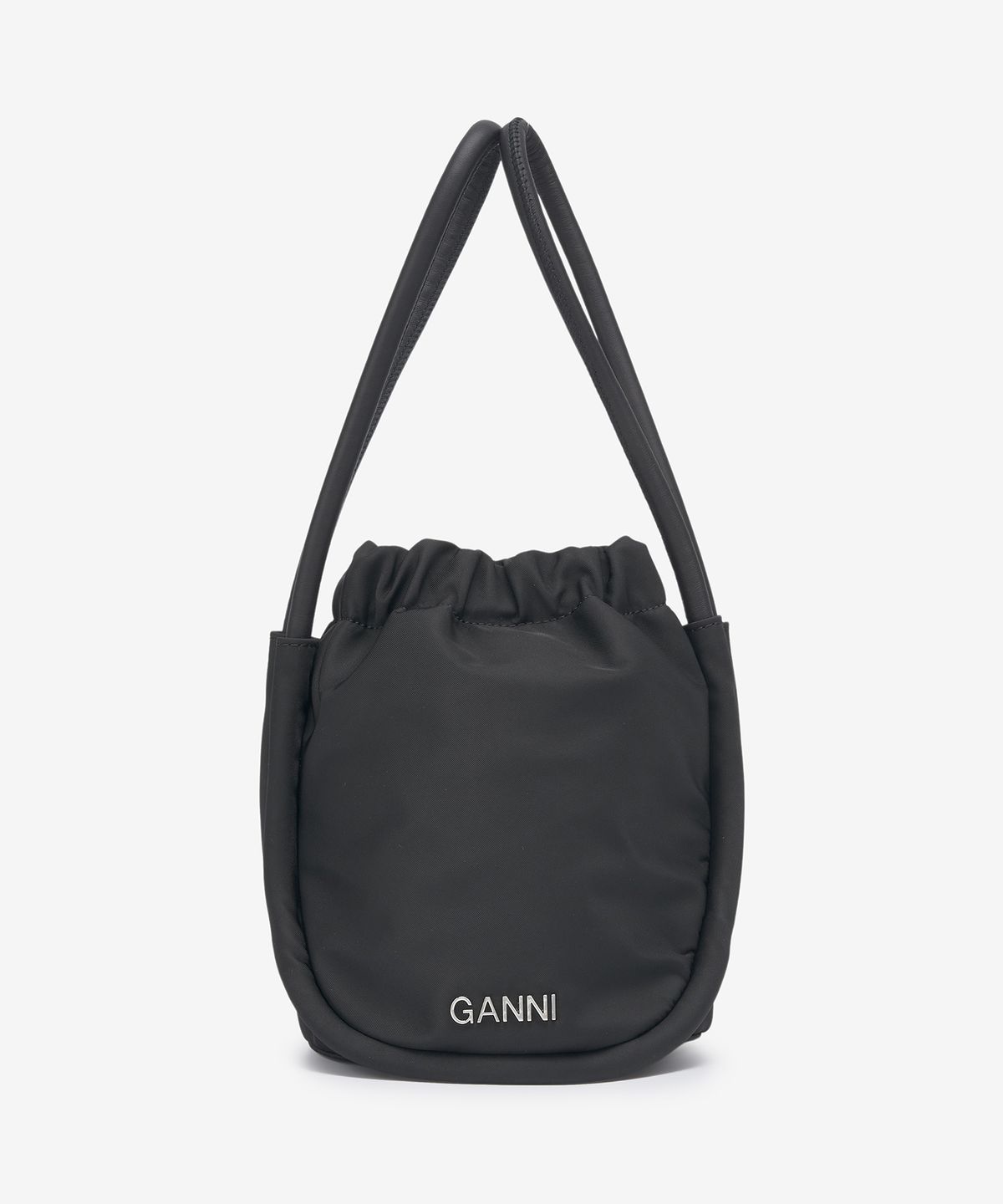 가니(GANNI) 여성 미니 노트 토트백 - 블랙 / A4356099
