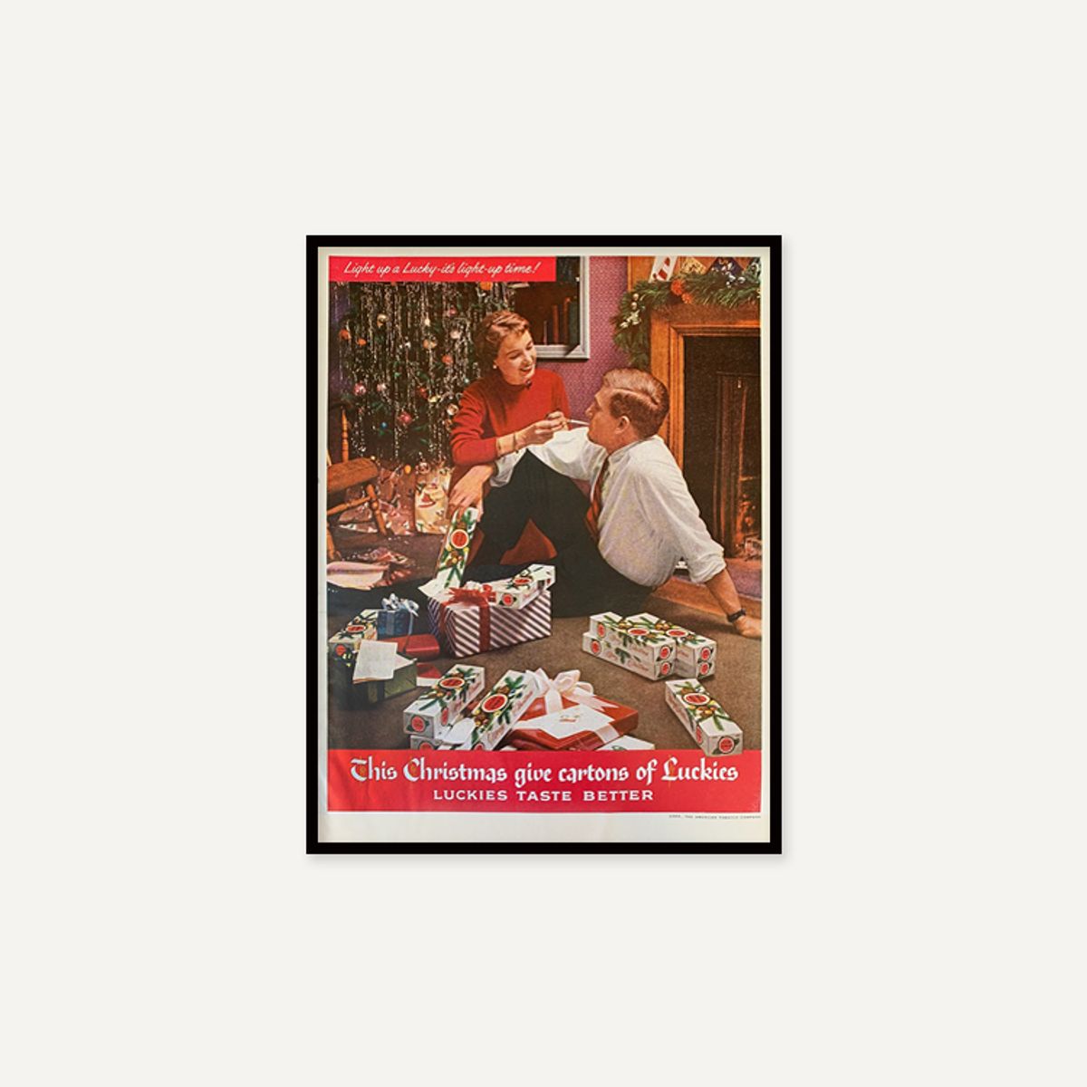 그릿시즌(GREET SEASON) 1955 Lucky Strike Christmas (액자 포함)