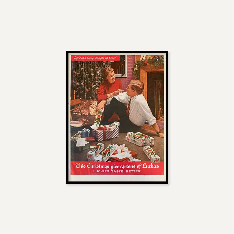 1955 Lucky Strike Christmas (액자 포함)