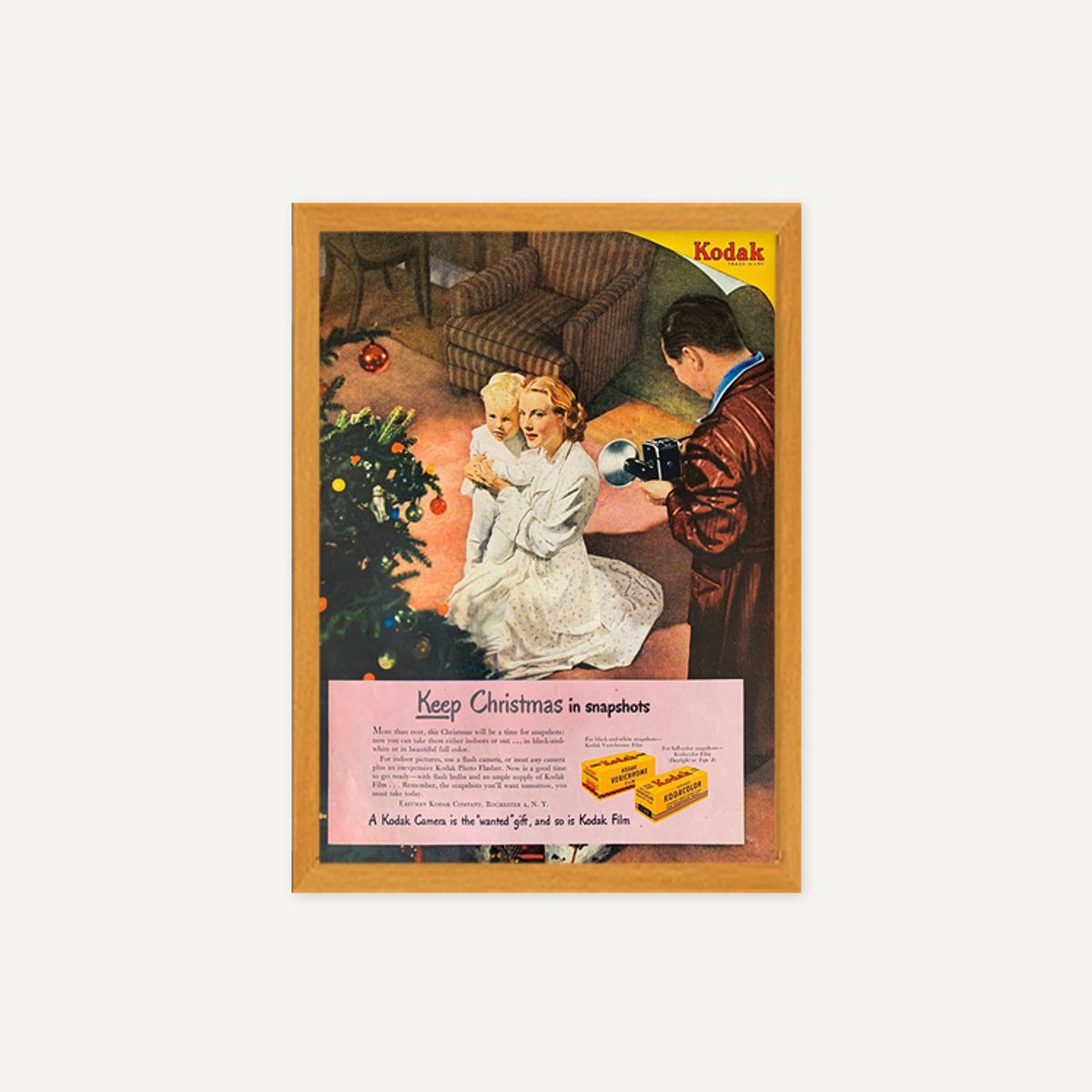 그릿시즌(GREET SEASON) 1940s Kodak Film Christmas (액자 포함)