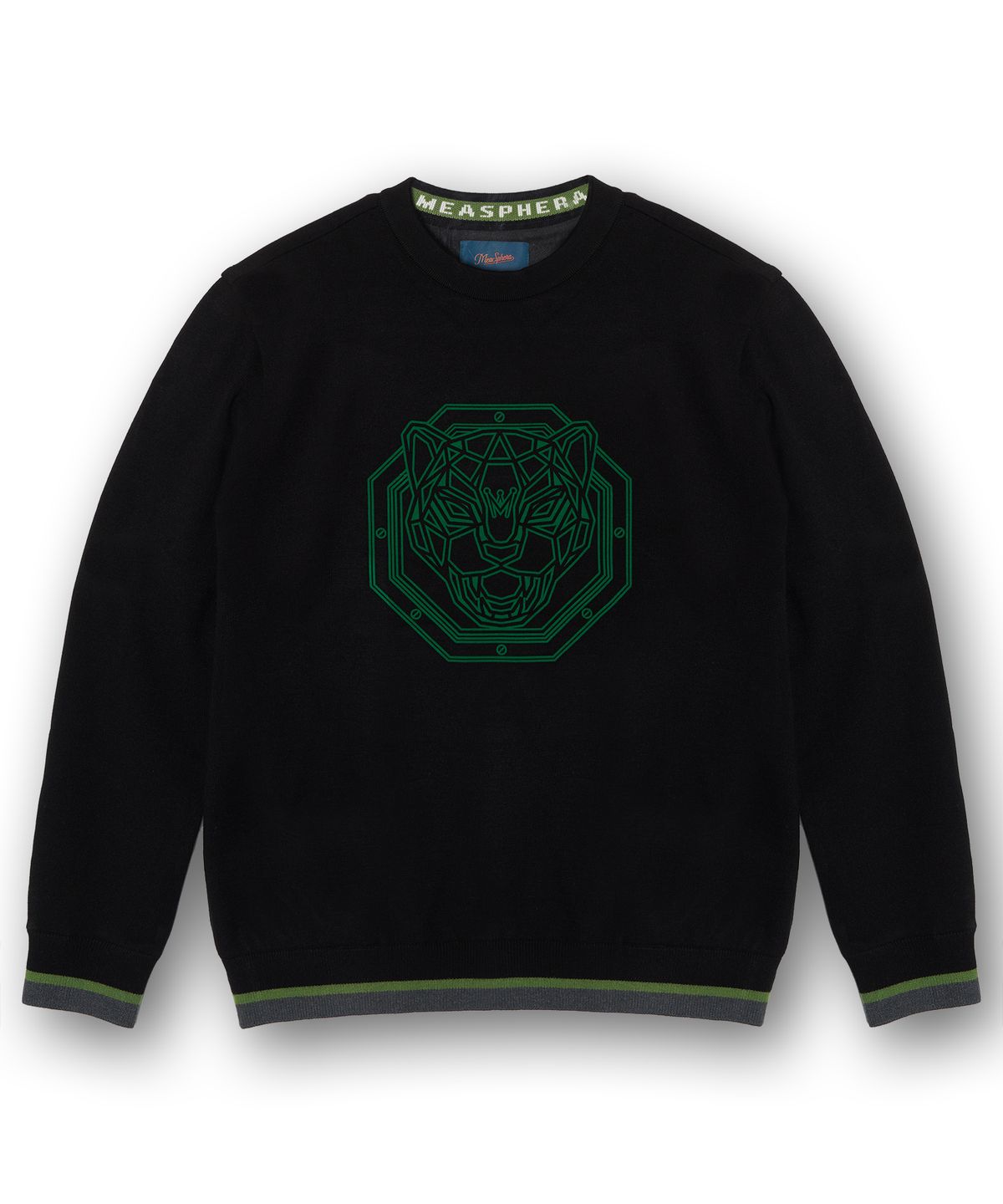 미스페라(MEASPHERA) UNI Regular fit windproof Round Sweater BLACK