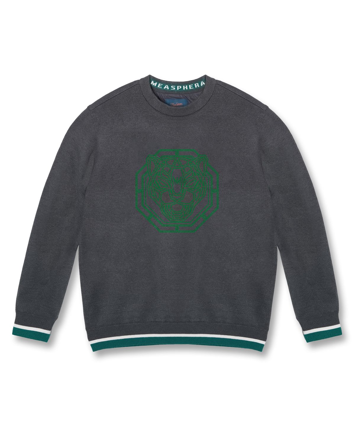미스페라(MEASPHERA) UNI Regular fit windproof Round Sweater MELANGE GREY
