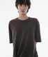 [쿨탠다드] 오버사이즈 크루 넥 티셔츠 [다크 브라운]
