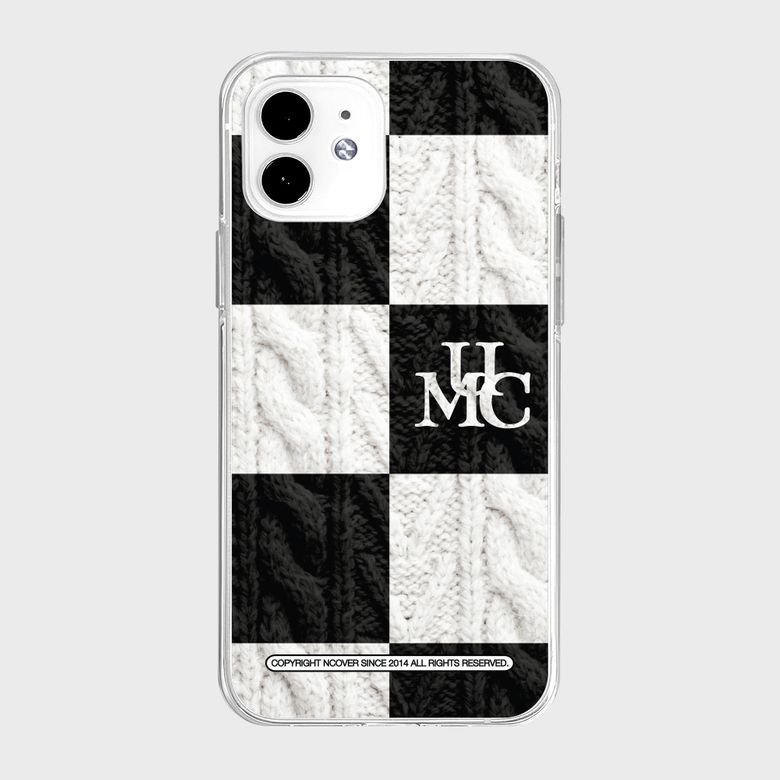 UMC KNIT CHECKERBOARD-CLEAR(젤리)