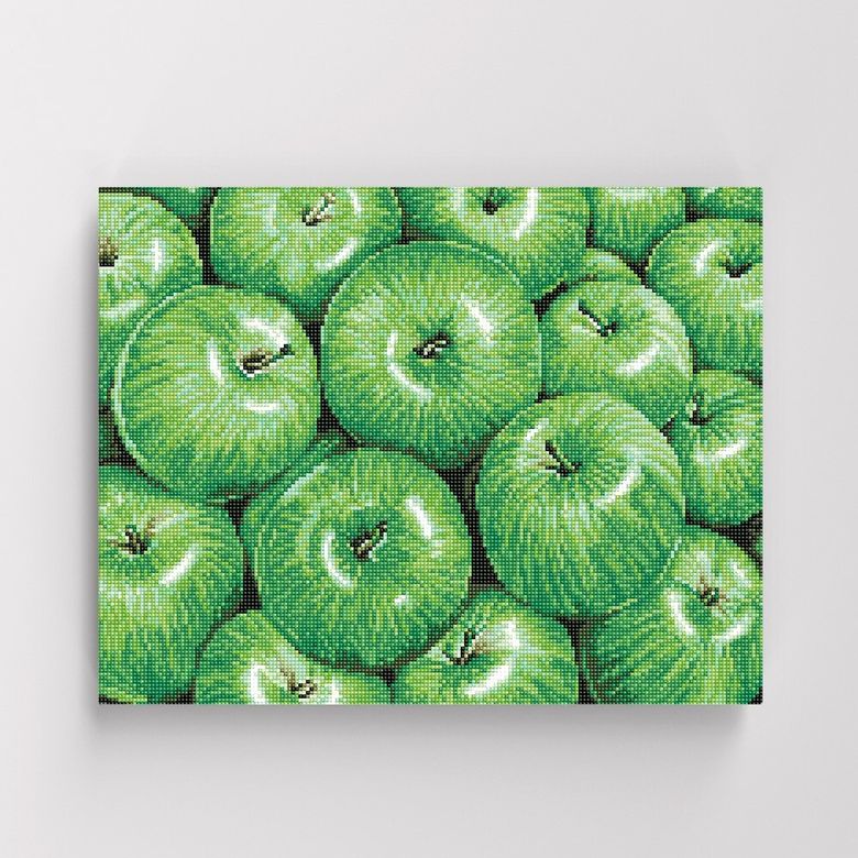 DIY캔버스형 보석십자수 40x50cm 재물의 청사과