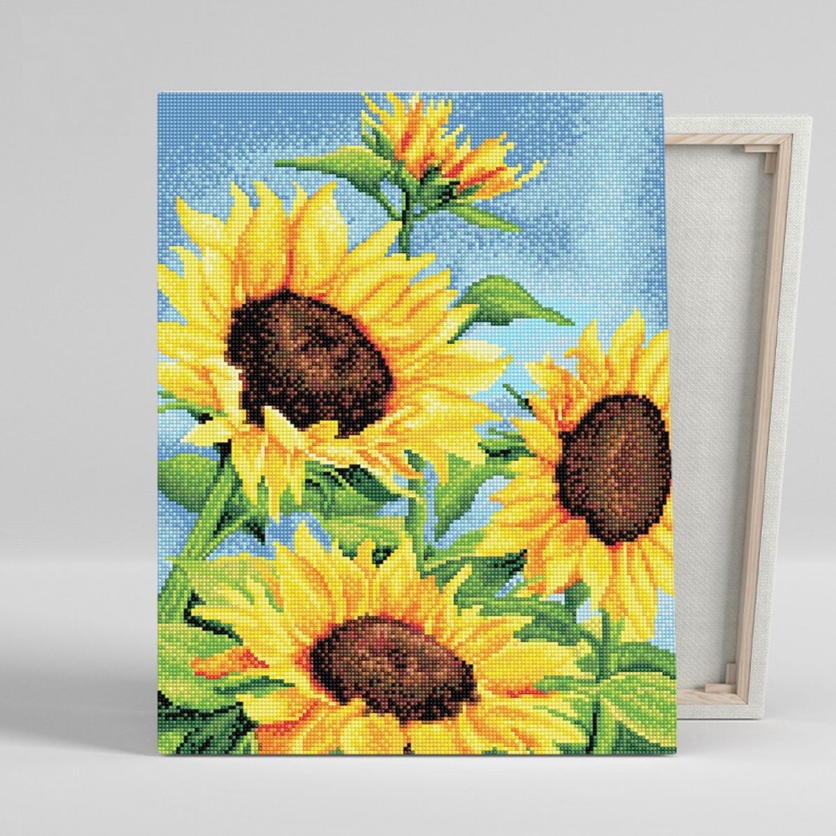 아이러브페인팅(ILOVEPAINTING) DIY캔버스형 보석십자수 40x50cm 황금빛 해바라기