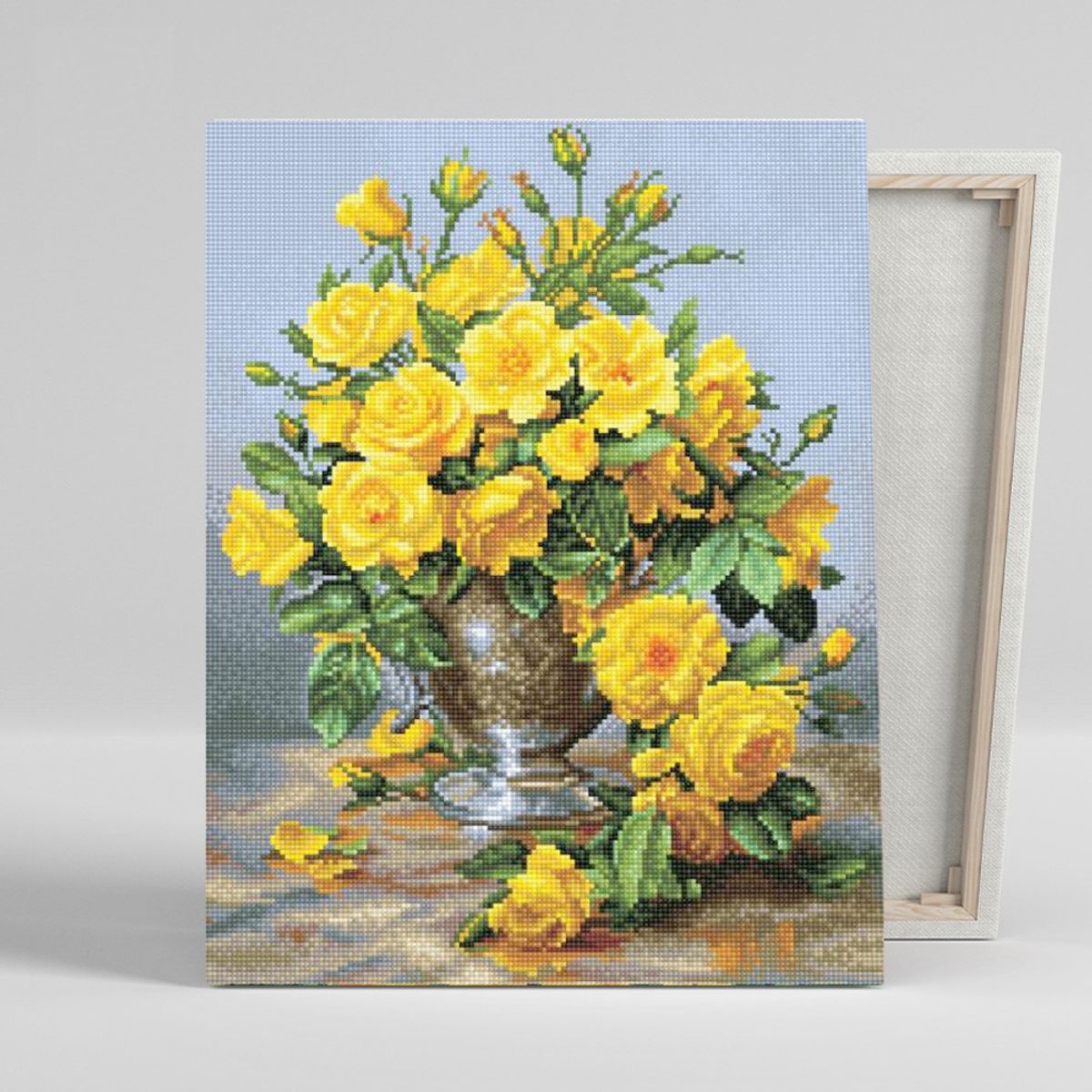 아이러브페인팅(ILOVEPAINTING) DIY캔버스형 보석십자수 40x50cm 노란장미의 향기