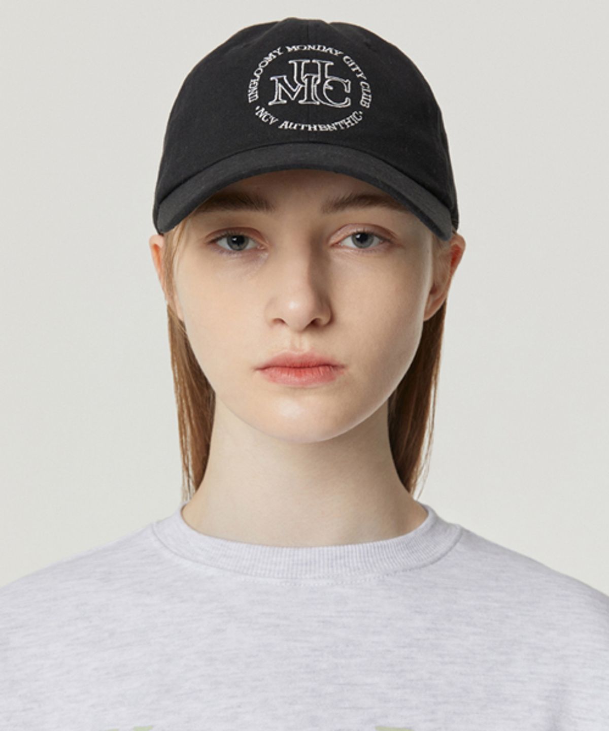 앤커버(NCOVER) UMC ARCH LOGO BALL CAP-BLACK