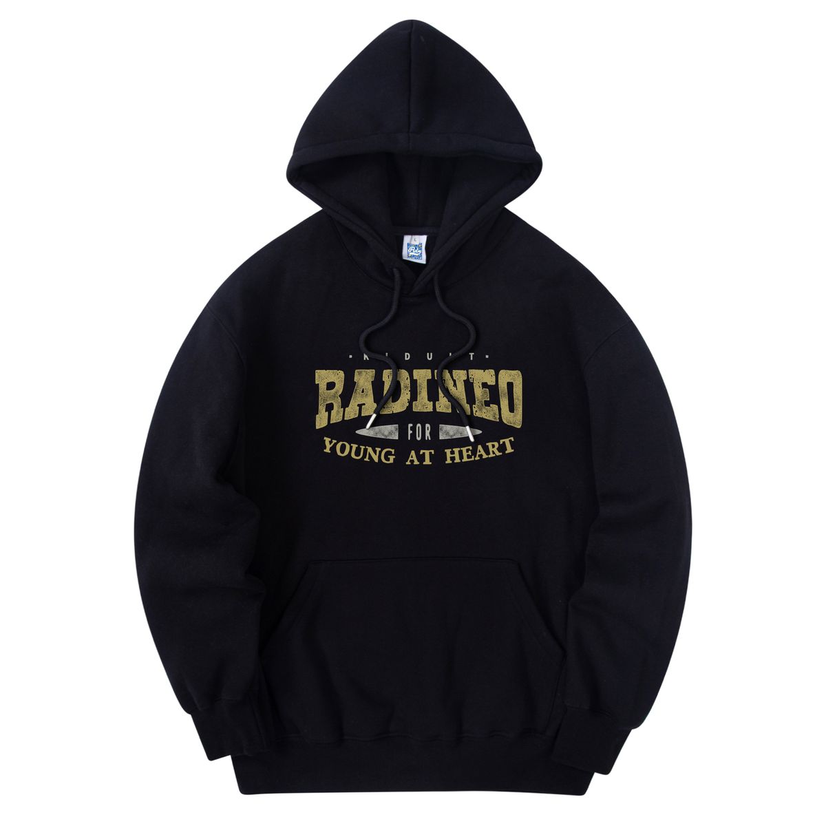 라디네오(RADINEO) 빈티지 로고 후드 블랙