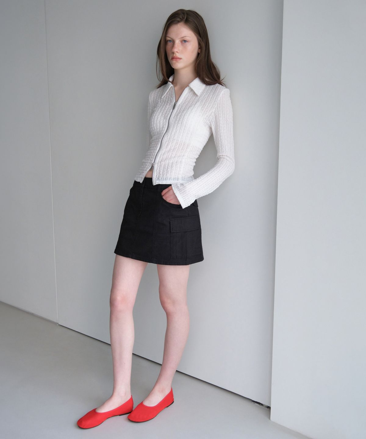무신사 스탠다드 우먼(MUSINSA STANDARD WOMAN) 우먼즈 카고 미니 스커트 [블랙]