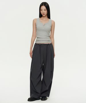 우먼즈 파라슈트 팬츠 [건메탈]