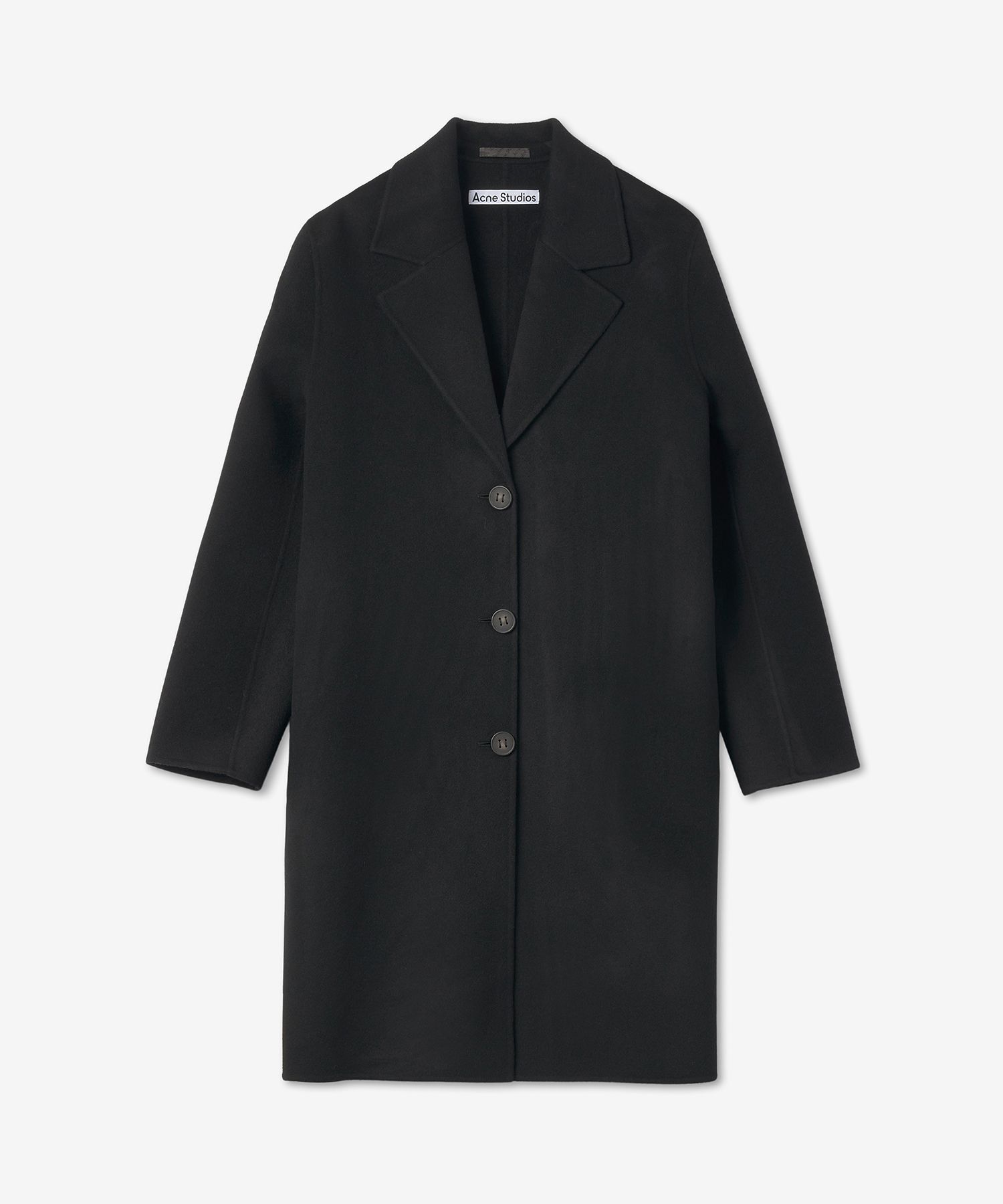 MUSINSA | ACNE STUDIOS Single Button Coat - Black / A90470900