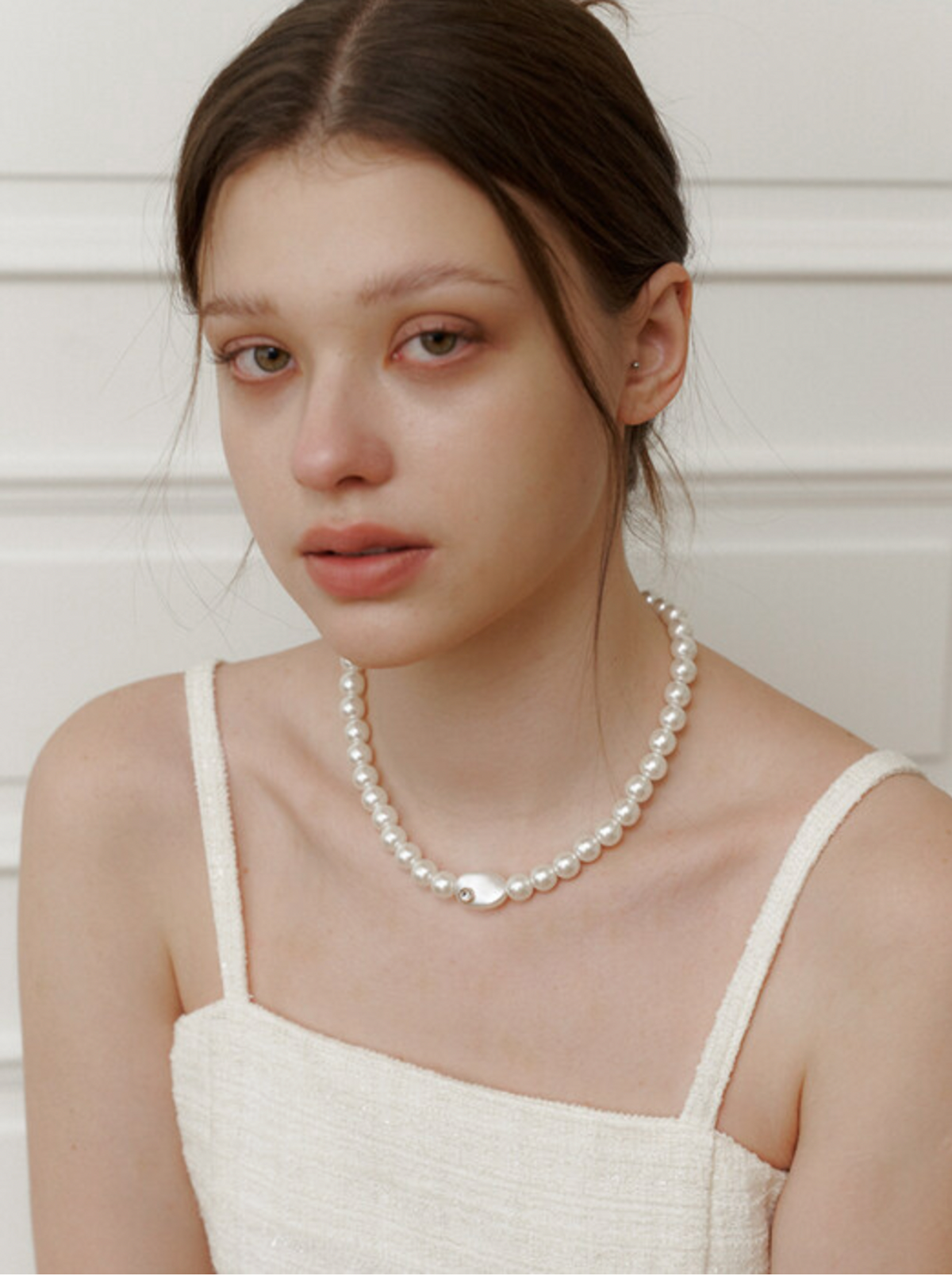 카인더베이비(KINDABABY) grace bold pearl necklace