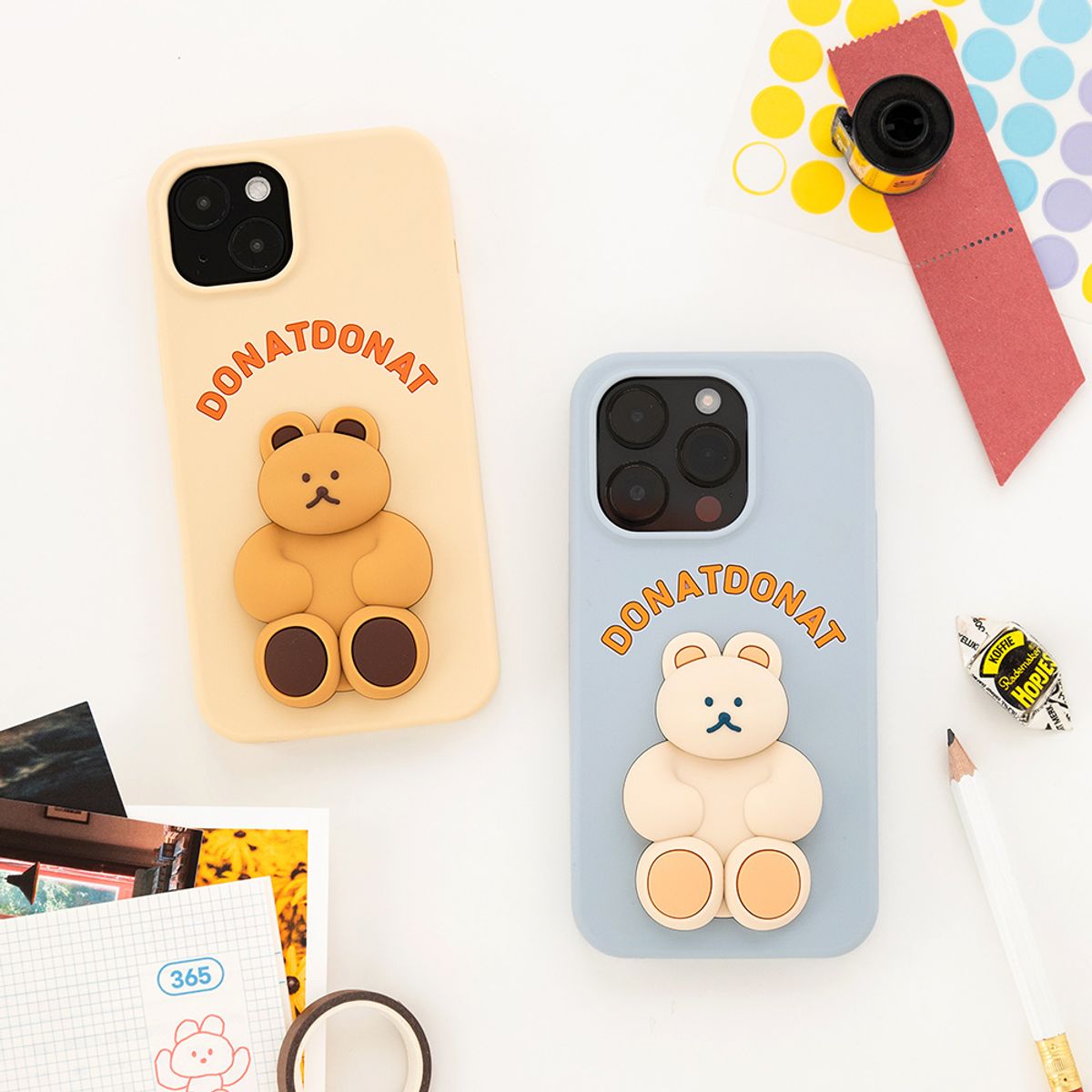 브런치브라더(BRUNCH BROTHER) DONATDONAT 베어 실리콘 케이스 iPhone14