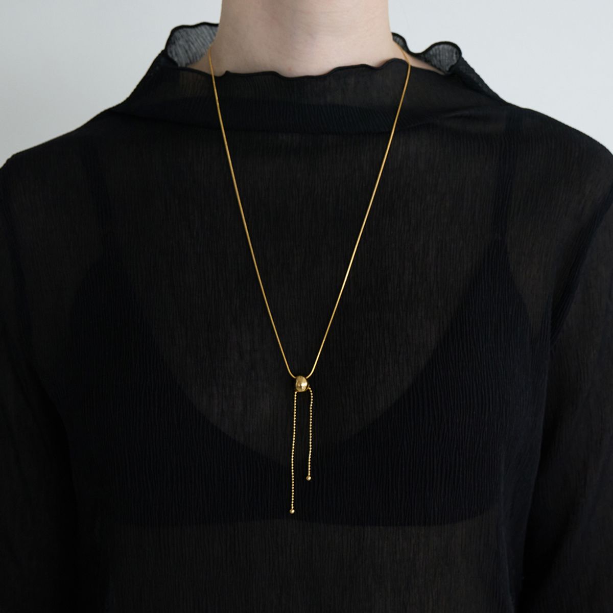 스틸 인스턴트(STILL INSTANT) Round Hole & Forms - Necklace 04 (2colors)