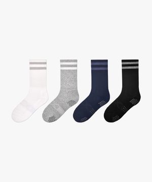 더블링 양면 논슬립 크루 삭스 [4color]