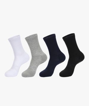 시그니처 양면 논슬립 크루 삭스 [4color]