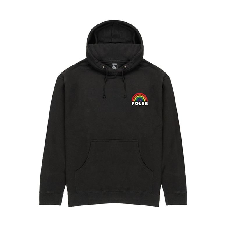 RAINBOW HOODIE BLACK