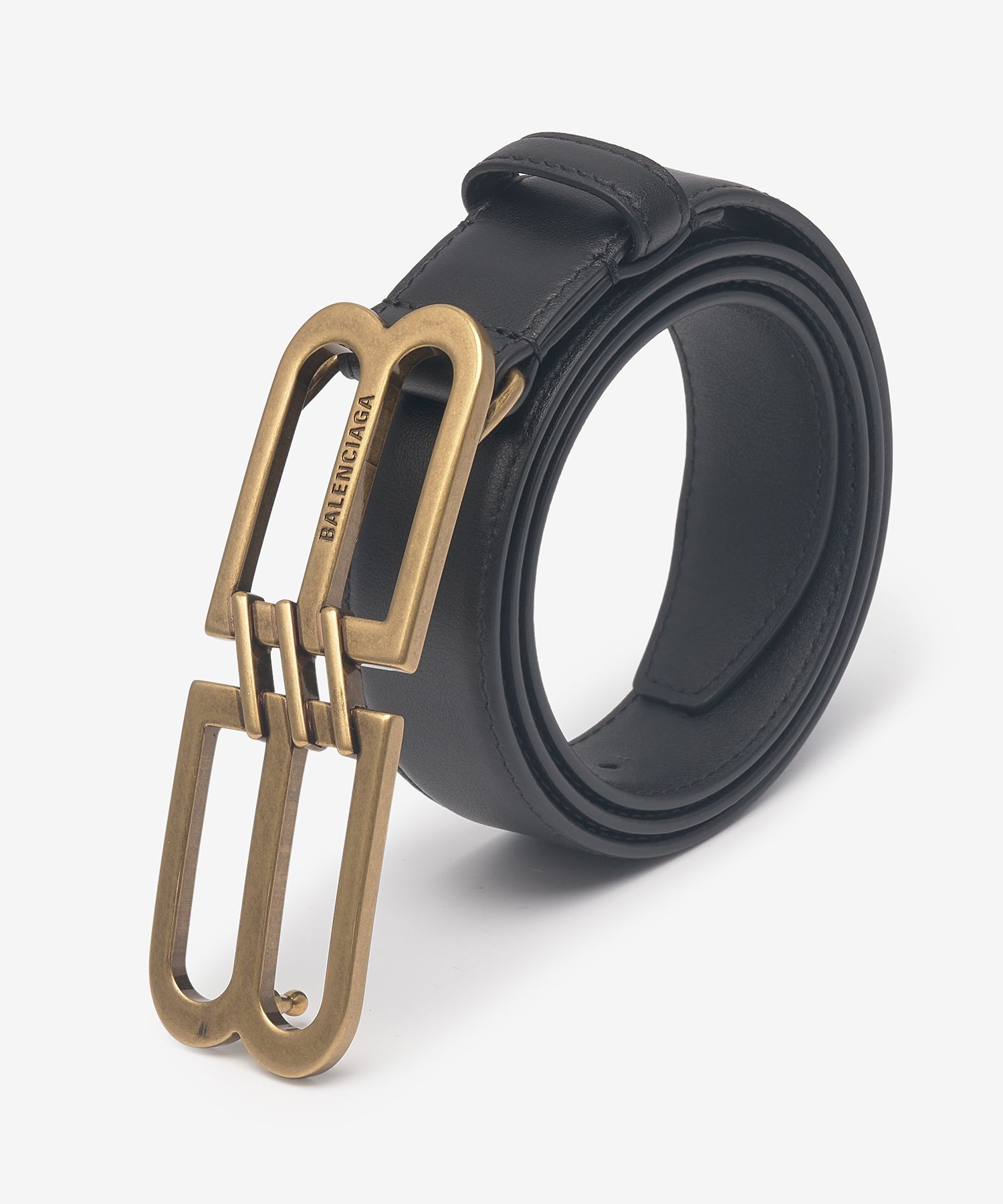 【国内発送★BALENCIAGA】BB SIGNATUREベルト アンティーク調 セール 13%OFF】BALENCIAGA ベルト BB SIGNATURE BELT 30 703098