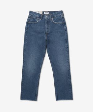 라일리 크롭 스트레이트 데님 팬츠 - 인디고 / A056B1371SPHER