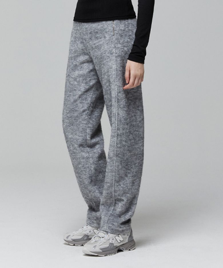 FLUFFY PANTS_MELANGE GRAY