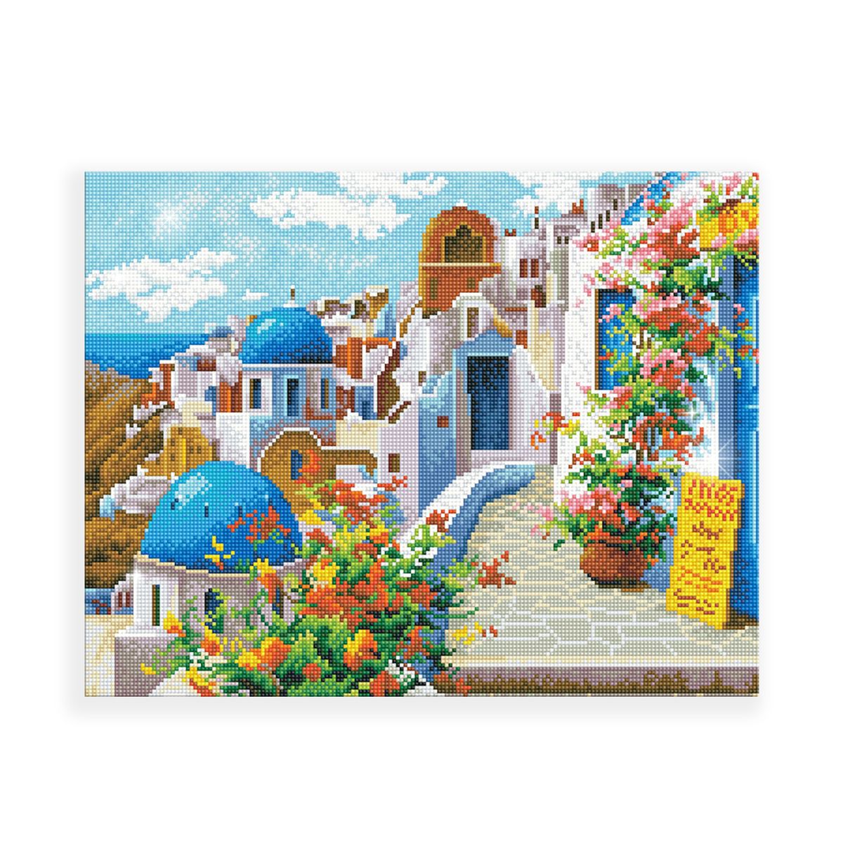 아이러브페인팅(ILOVEPAINTING) DIY캔버스형 보석십자수 40x50cm 봄의 산토리니