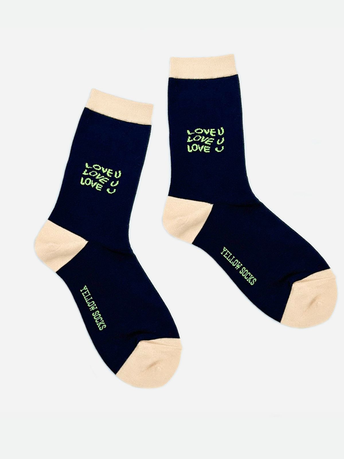 옐로우삭스(YELLOWSOCKS) 러브유 네이비