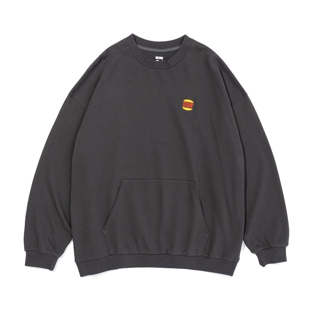 폴러스터프(POLERSTUFF) STEAMED HAMS KANGAROO CREW CHARCOAL GRAY