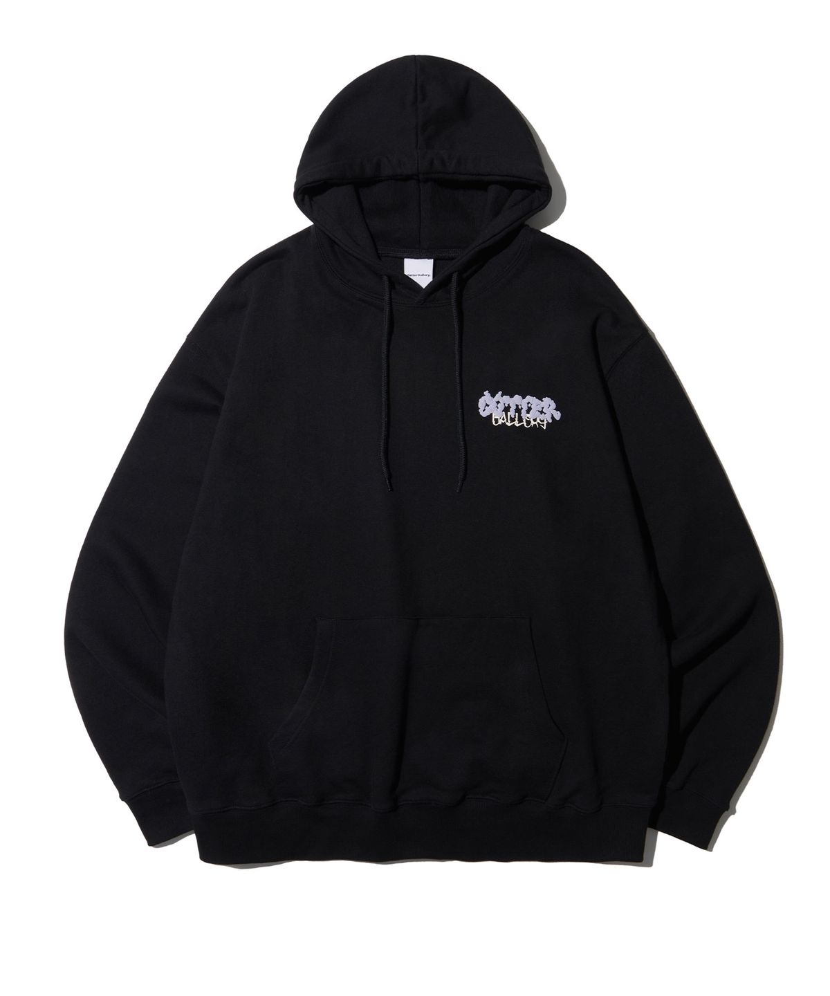 가터갤러리(GOTTER GALLERY) EMBOSS PRINT HOODIE_BK(기모)