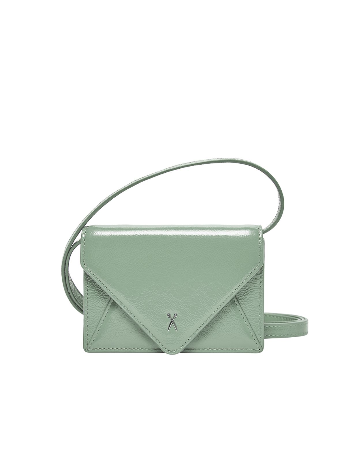조셉앤스테이시(JOSEPH&STACEY) Easypass Amante Card Wallet With Leather Strap Iceberg Green