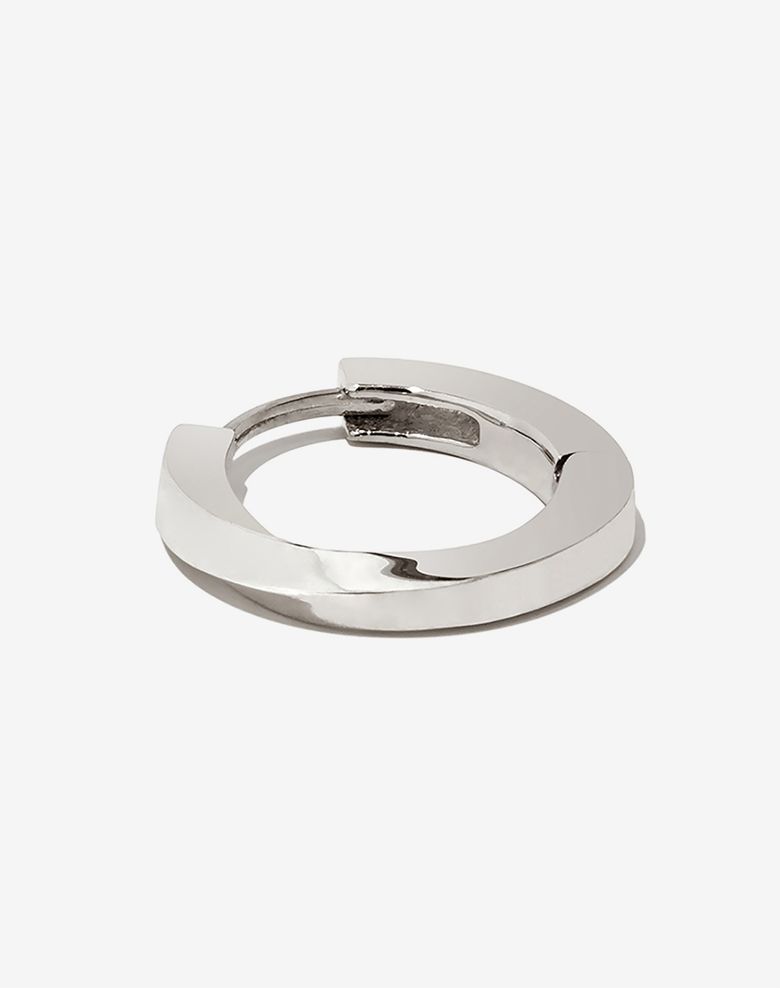 미니멀 트위스트 스냅 귀걸이 [실버925]